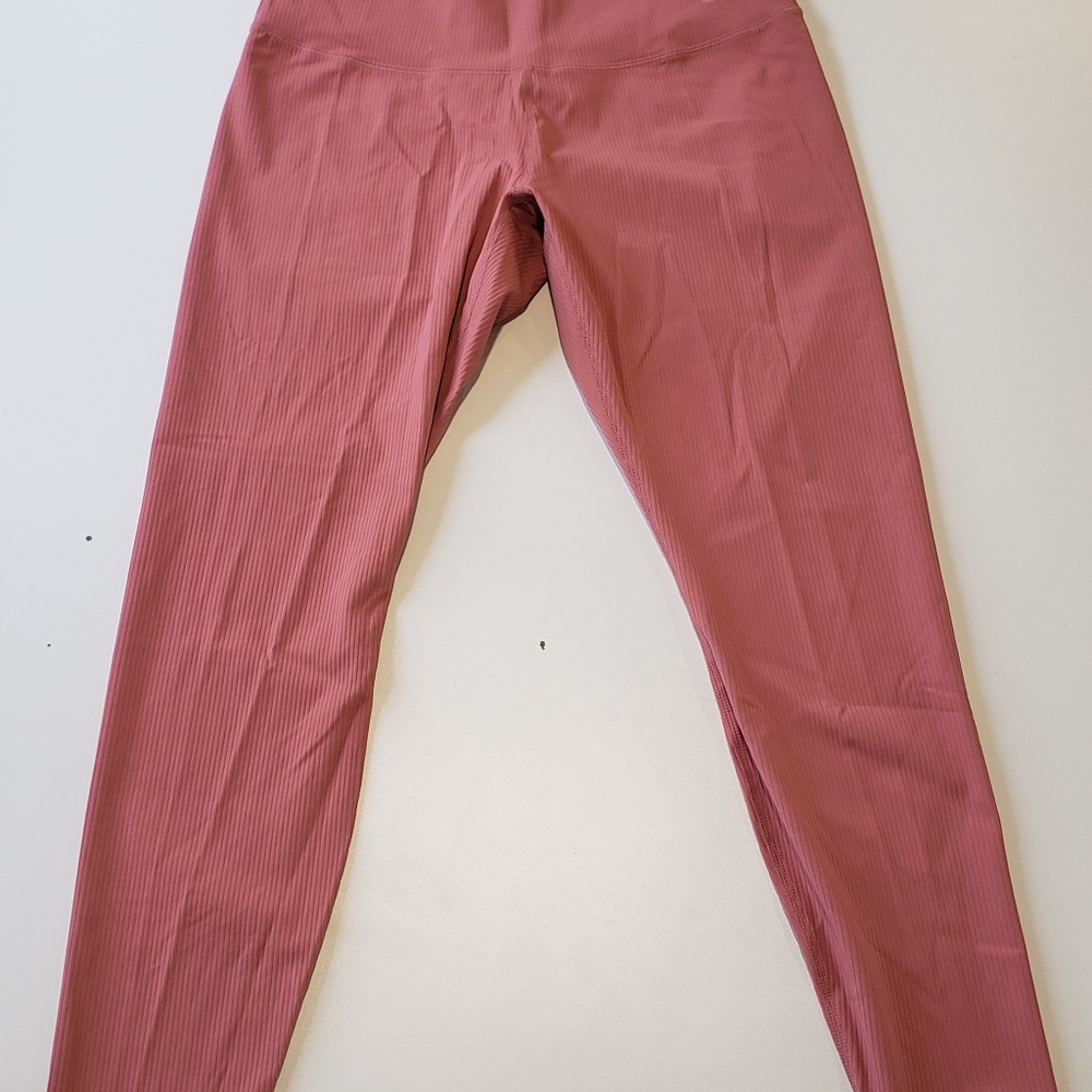 Nike Women's Zenvy Rib Gentle Support High Waisted 7/8 Leggings NWT $110